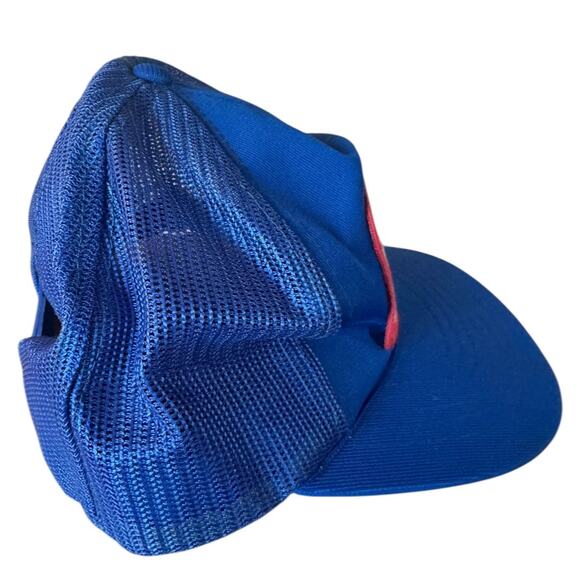 VTG US Air Force Trucker Hat A Great Way of Life Blue Mesh Snapback Retro Cap - Picture 3 of 8